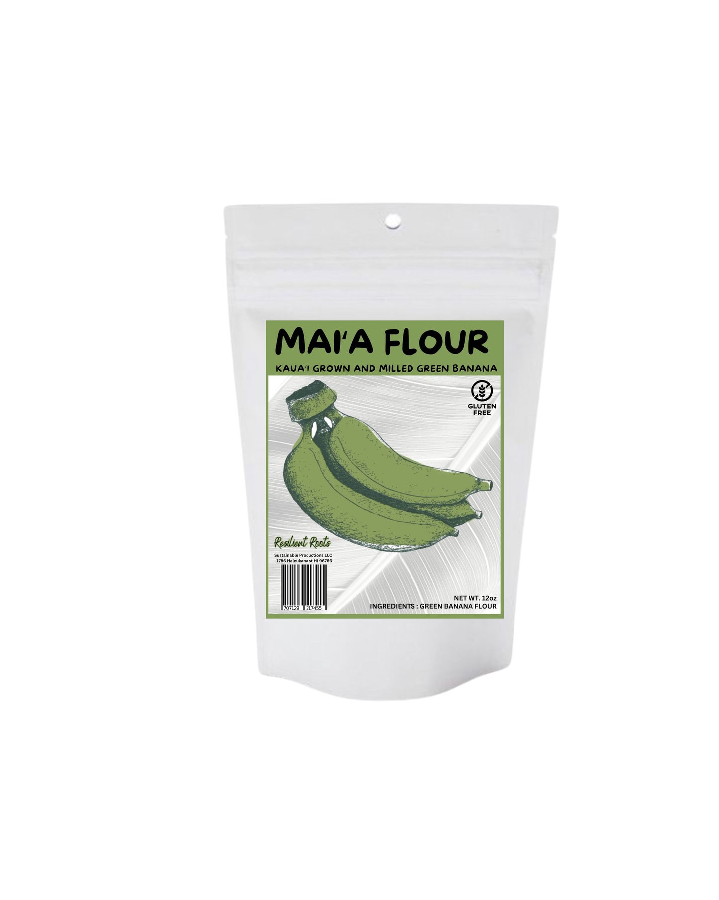 12oz Green Banana (Maia) Island Flour - Gluten-Free, Low-Carb, Rich in Vitamins