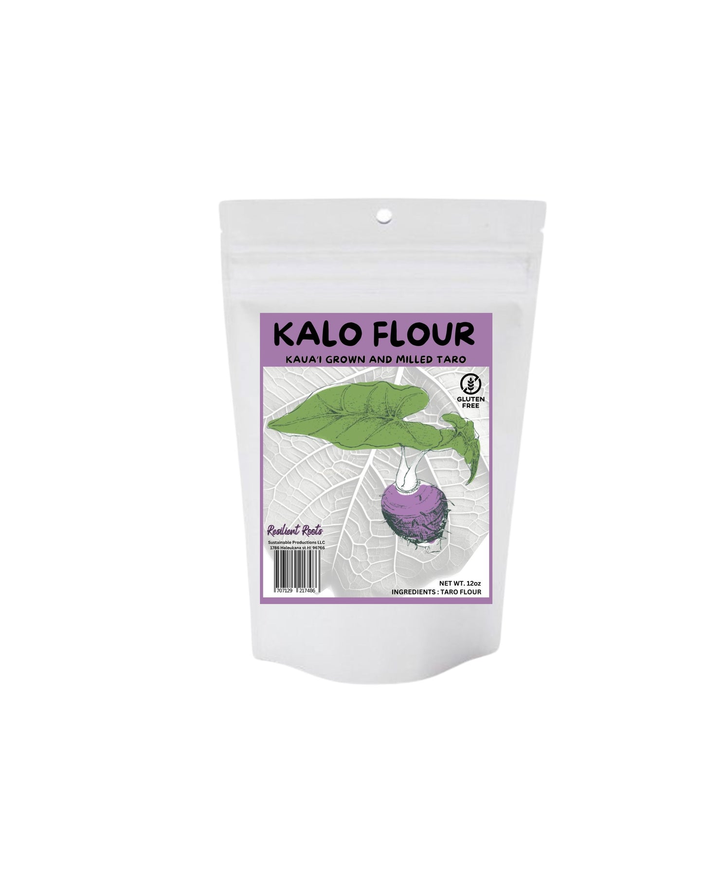 Sustainably Sourced Taro (Kalo) Flour - 12oz, Vegan, Non-GMO, Ships from Hawaii