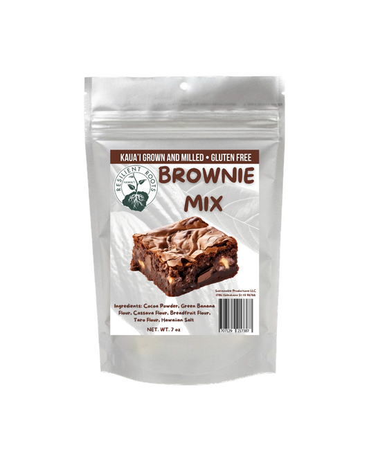 Gluten-Free Brownie Mix - Made with Kaua'i Grown and Milled Flour - 7 oz