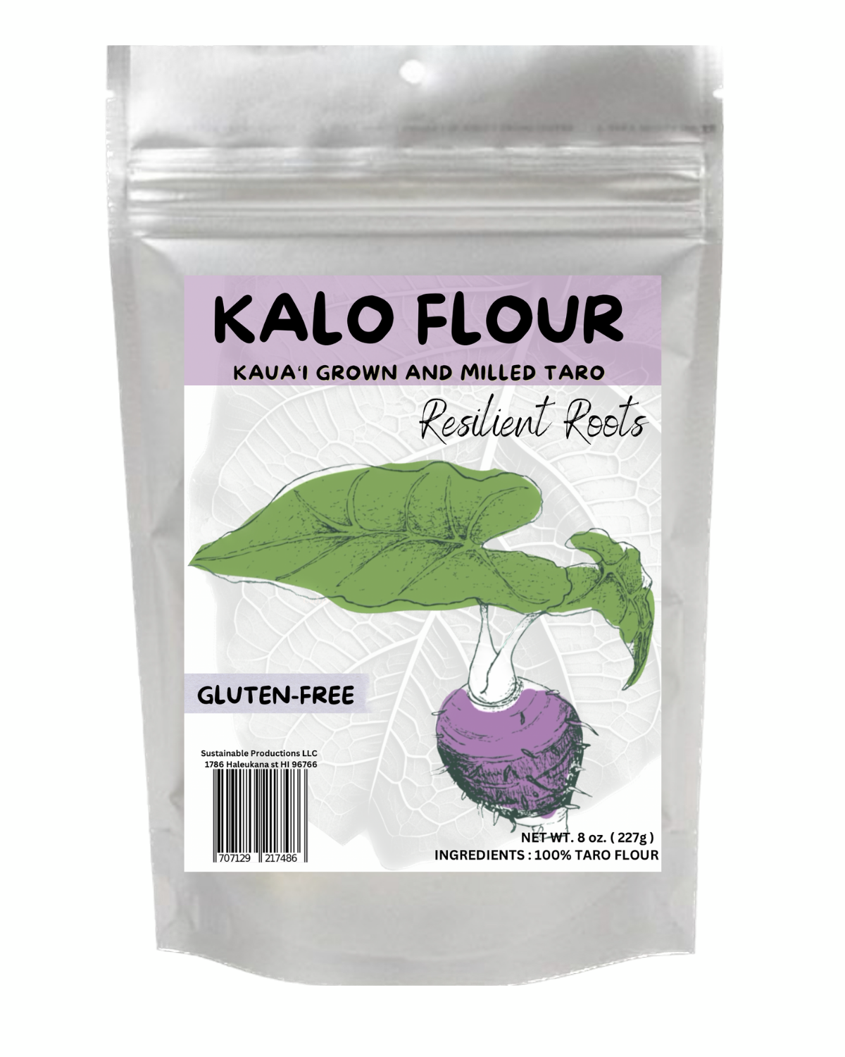 Sustainably Sourced Taro (Kalo) Flour - 8 oz, Vegan, Non-GMO, Ships from Hawaii