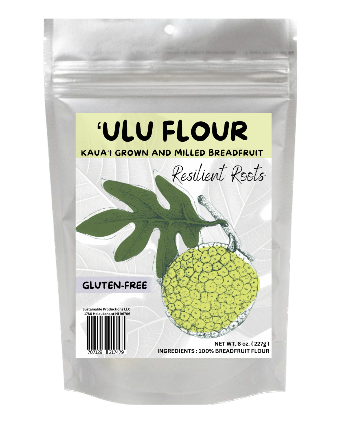 Gluten-Free Breadfruit (Ulu) Flour - 8 oz, Sustainably Harvested, Ships from Hawaii